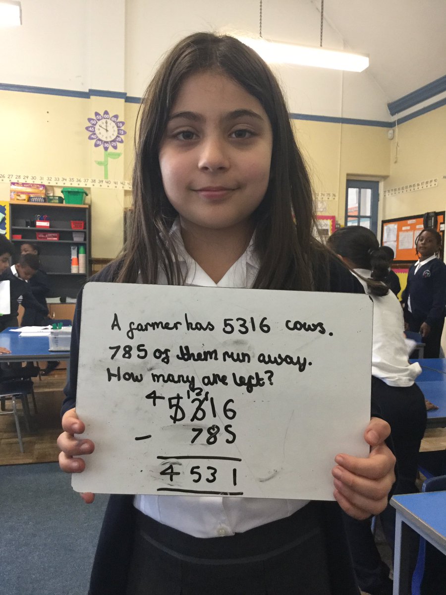 EPSMrsSpence's tweet photo. Y3 consolidating their learning by using #QuickSix. Thinking about different ways to represent some of our #ColumnSubtraction questions today. Great job ππΌ @Eastfield_EN3 @DHTEastfield @EPSNicoleJ @Megan_Hardy93 (@PicCollage created by a talented Y3 #ipadExpert, thank you!) https://t.co/6V6AGOfIdK