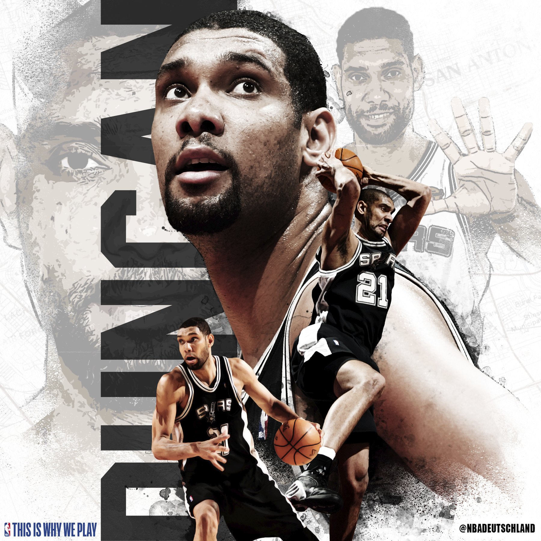 Der großartige Tim Duncan wird heute 42 Jahre alt. Happy Birthday, Legende! 