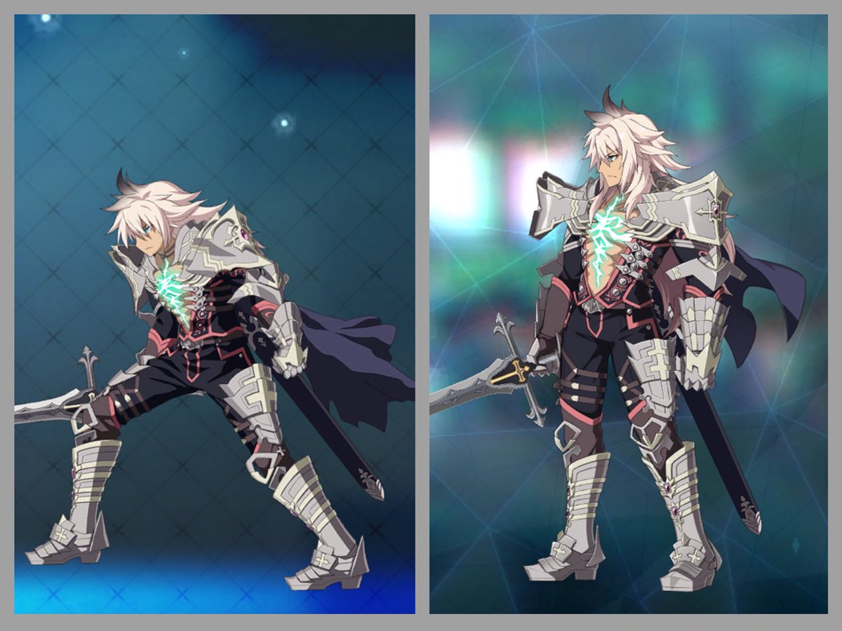 ジークフリート 新旧グラ比較！ 猫背が治って身体がガッシリした