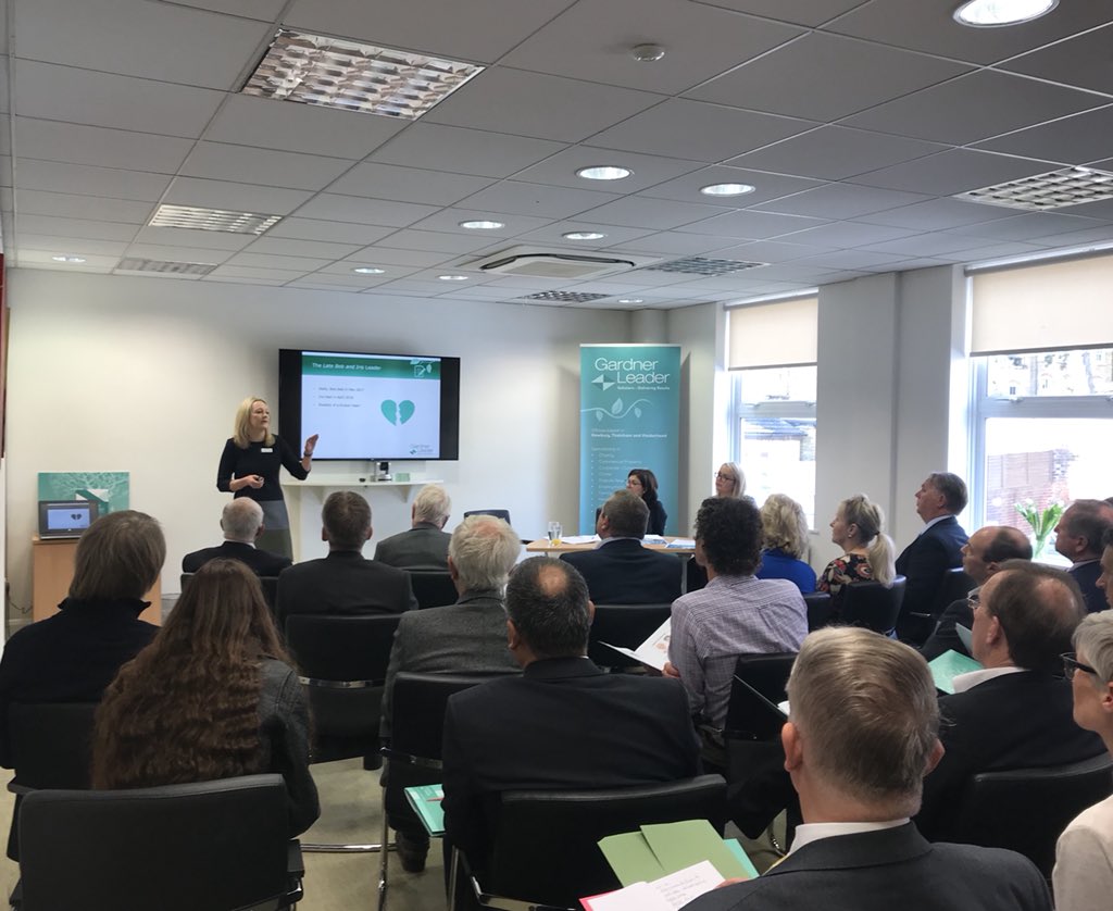 GardnerLeader's tweet photo. @NiamhM_GL presenting the Leader family at the #GLatHome Inheritance Protection event. Amazing breakfast spread provided by @bakedd_artisan. https://t.co/j38SJRETTi