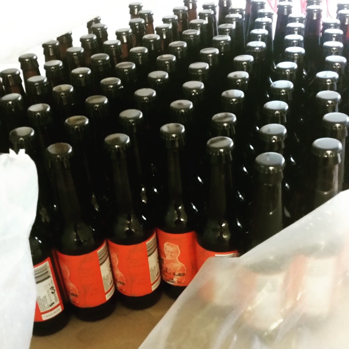 We've finally caught up on labelling! 

We can brwath easy, at least until we bottle again tomorrow.
