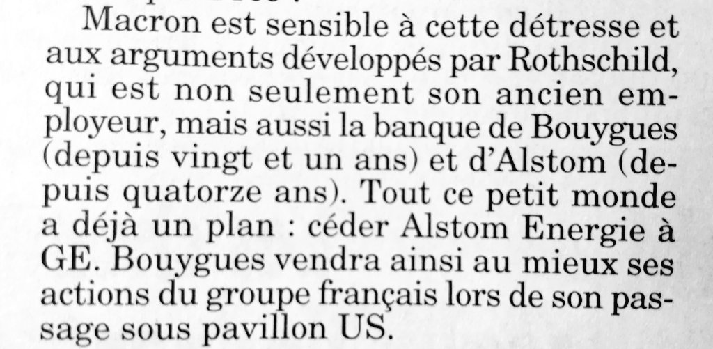 SUIVI - "L'incroyable opération menée en secret par  #Macron" titre le palmipède. La suite du feuilleton de la vente du Français  #Alstom (sa branche énergie) à l'Américain General Electric, c'est à lire dans le Canard Enchaîné de cette semaine...