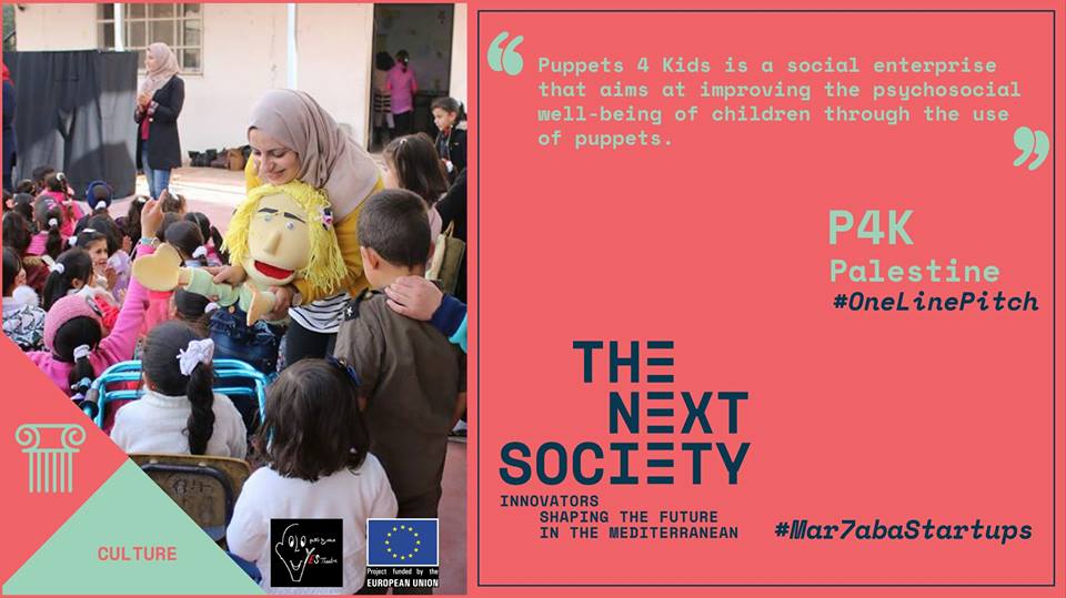 We know you are going to love our #startupoftheweek!
P4K is a #socialenterprise aiming to foster the professional dialogue dynamics necessary for improving the well-being of Palestinian #children and #youth through the medium of puppet theatre.