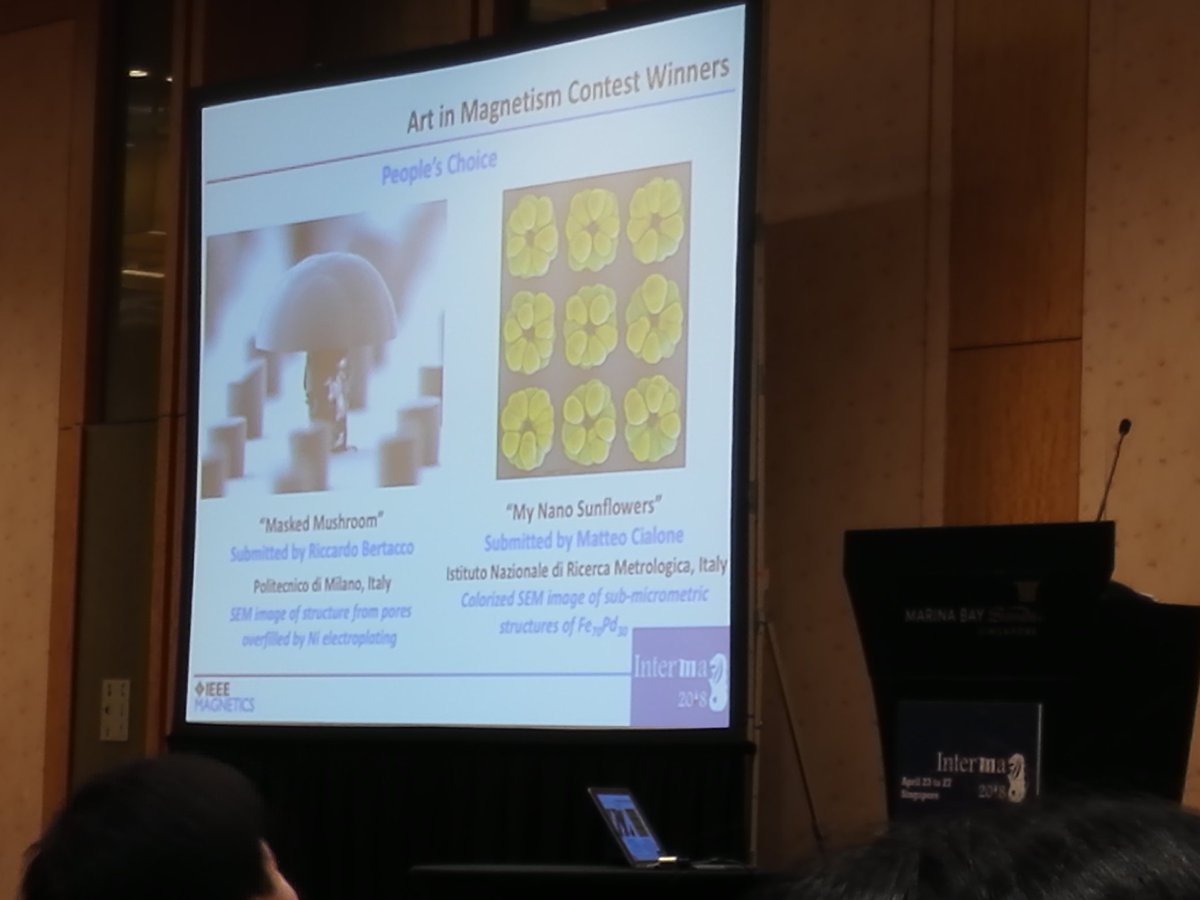 Intermagconf's tweet photo. #intermag2018 #intermag2018sg
Winners of Art in Magnetism: Masked Mushroom, My Nano Sunflowers https://t.co/wMo6xwFYx5