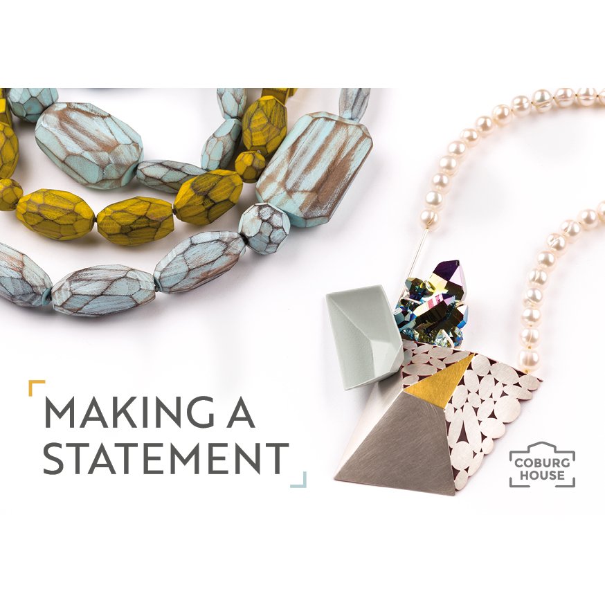 Opening next week!!! Myself and @DonnaBarry5  have been curating this beautiful statement neckpiece exhibition. Pop over to the FB event for full details facebook.com/events/2177440…