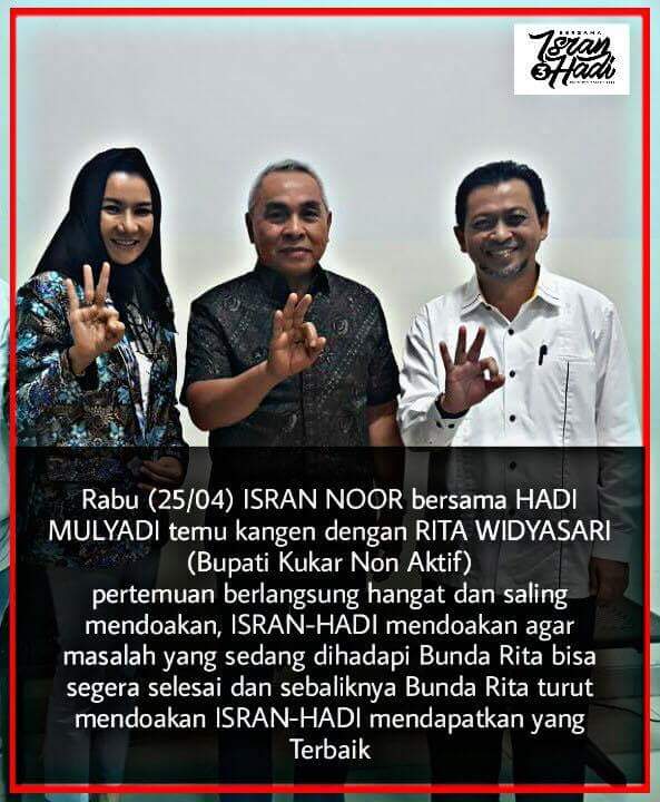 GadisSe's tweet photo. Silaturrahmi menjalin kekeluargaan dan saling mendoakan kebaikan kepada saudara... Semoga bunda Rita Widyasari sehat dan dimudahkan urusan beliau, aamiin.

#isranhadi
#PilgubKaltim2018
#kaltimlebihbaik https://t.co/f3Pbkg9b9p
