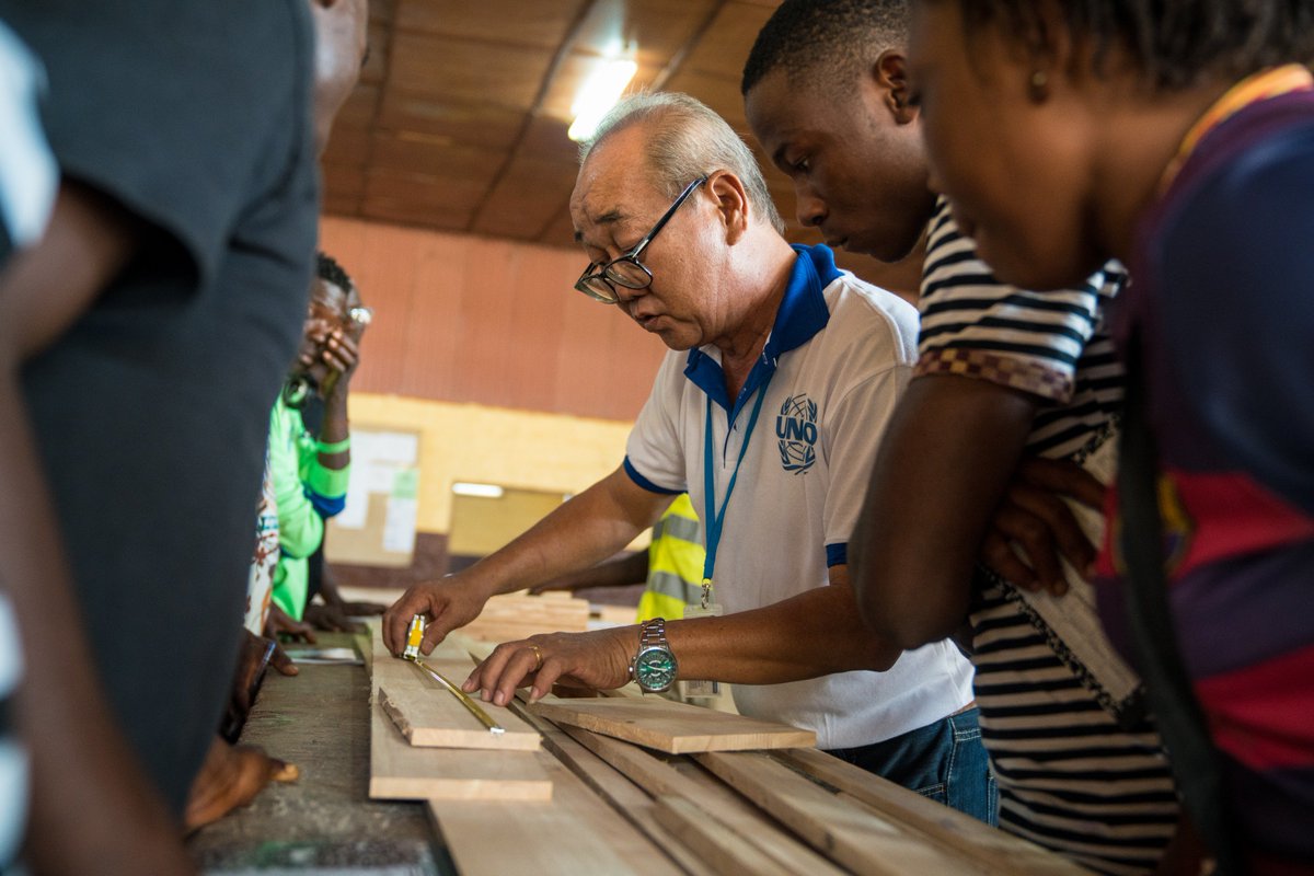 UNIDO's tweet photo. In #Liberia, the destructive civil wars of the 1990s and the recent outbreak of Ebola have been affecting the country's economic recovery. 

#UNIDO &amp; @JapanGov are in the country to enhance #privatesector cooperation &amp; boost jobs in Liberia's wood sector: https://t.co/uklG9wXGQR https://t.co/pBKvhyxVbR
