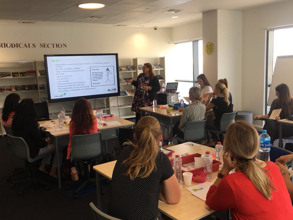 fpsprimary's tweet photo. Miranda Callaby exploring ways to engage and support EYFS pupils in early writing with an audience of teachers from schools all over the UAE. #earlywriting #tellal https://t.co/veC7fsYXbB