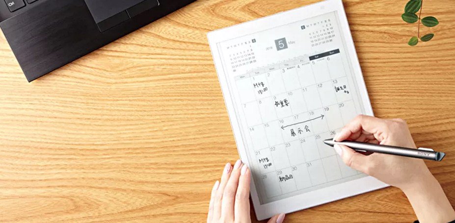 TabAxis's tweet photo. Sony Announces Digital Paper DPT-CP1, a 10.3 inch eWriter https://t.co/5GQp0x4Xot https://t.co/tfycZJV6nI