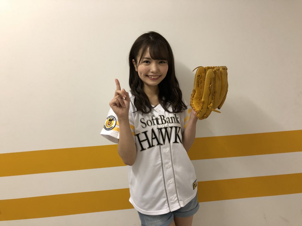 HKT48 渕上舞 直筆サイン入り福岡ソフトバンクホークスユニフォーム