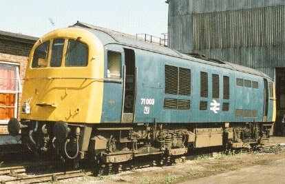 RailwayCentral's tweet image. #Class71 71003 (ex #E7018) #AshfordWorks open day 19/08/78 (Was renumbered #E5003 in 1968 when the original E5003 was rebuilt as #Class74)