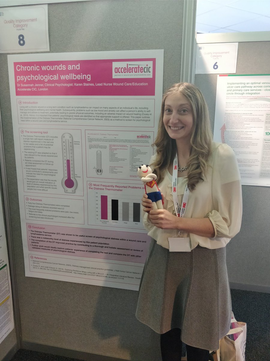PressurePete1's tweet photo. Just met with clinical psychologist Susanna Jenner fab poster on chronic wounds and psychological well-being https://t.co/2TPNlUkpvl