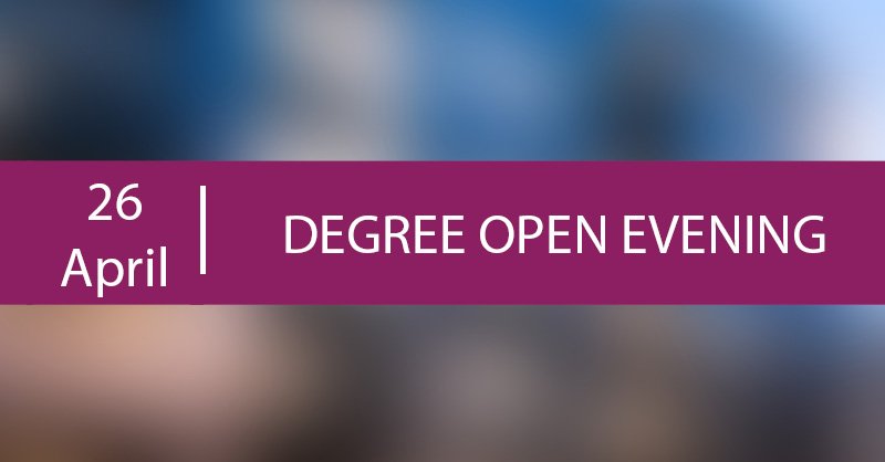 We are looking forward to meeting you at the Degree Open Evening on Thursday 26th April where you can find out more about our 2-year BSc (Hons) International Financial Services degree and the associated paid work experience opportunities. Learn more: ow.ly/2Iuy30jy7Nk