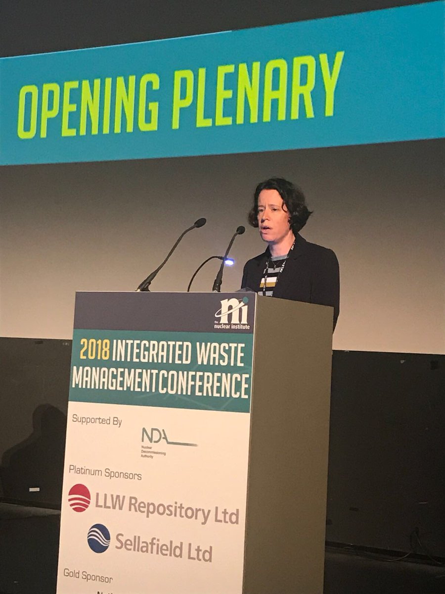 Sellafield Ltd’s Rebecca Weston delivers keynote speech #IWM2018 conference on the company’s approach to integrated waste management at Sellafield @llwrsite <a href="/NDAgovuk/">Nuclear Decommissioning Authority</a> <a href="/UKNNL/">United Kingdom National Nuclear Laboratory</a> <a href="/NuclearInst/">Nuclear Institute</a>