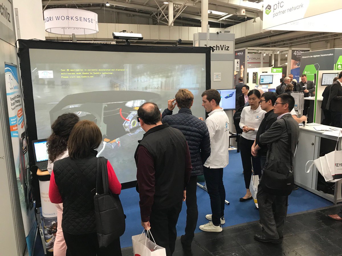 Techviz3D's tweet image. Live from #HannoverMesseWow in Germany Booth K45! Navigating in an industrial 3D model in 1:1 scale in real time with #TechViz on a #powerwall .
Join us all day and until Friday. Book your demo here bit.ly/2HQPp4M