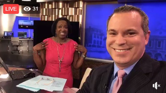IAmKyleJordan's tweet photo. Happy Hump Day! We're debating colors. What color is Ann's dress: Pink or Coral? Join us behind the scenes to debate. WATCH > https://t.co/iniZAsgj5V #chsnews #WhatColorIsIt https://t.co/6zQYtv4jtG