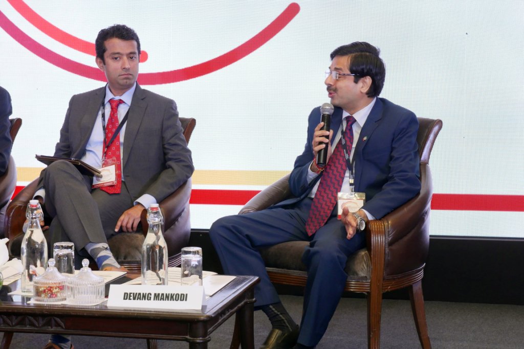 DPWorldIndia's tweet photo. Devang Mankodi, Director Finance at DP World SCO, reinforced our commitment to enabling India’s growth through our Indian operations. We will partner with the government to develop integrated logistics & provide cost effective solutions for trade. #IndiaInfrastructureForum https://t.co/4qcAGnLibt