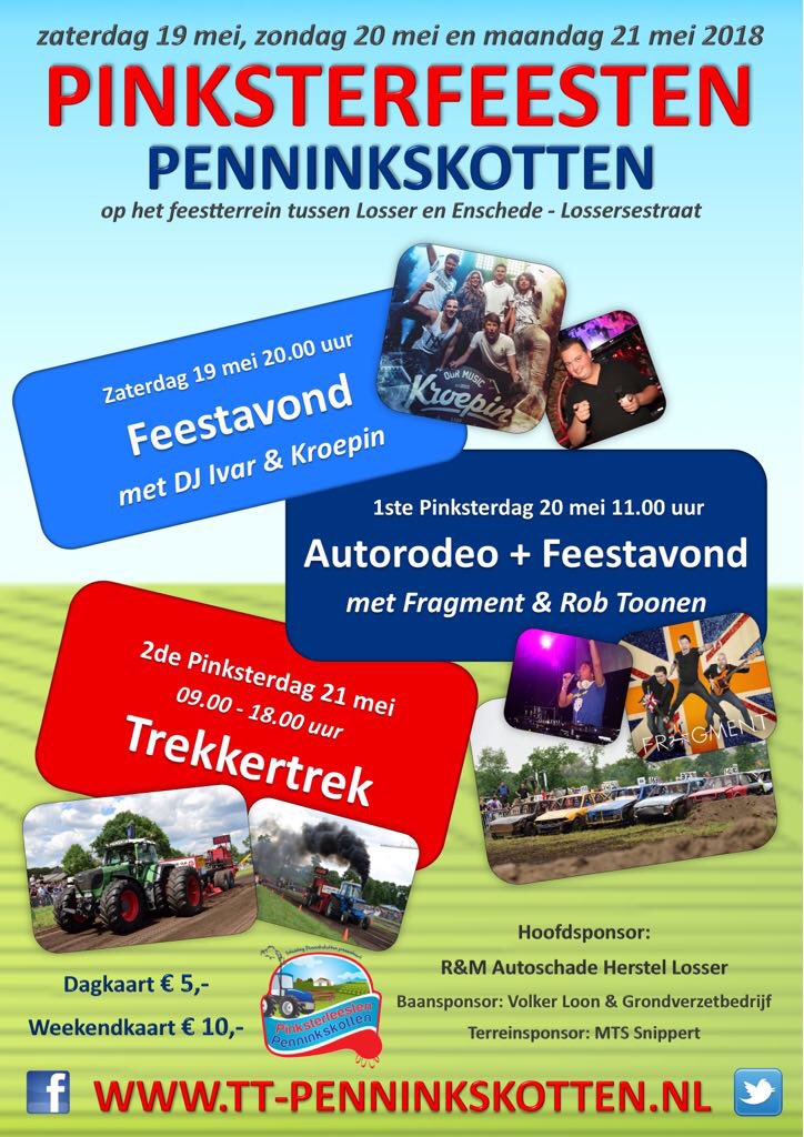 TTP2005's tweet image. #pinksterfeesten #penninkskotten met dit jaar de #autorodeo op de ⚠️zondag aanvang 11:00 en ⚠️maandag de #trekkertrek aanvang 9:00 u komt toch ook‼️