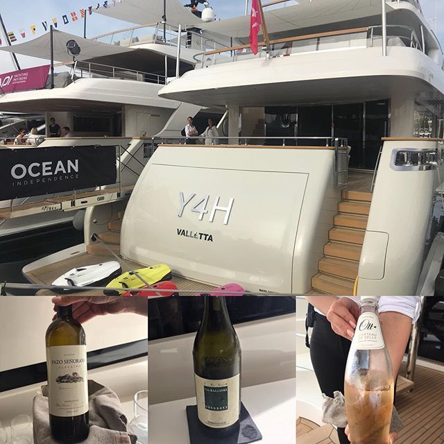 And @vsfgroup supplied perfectly matching for lunch aboard #superyacht Y4H @oceanindependence @salt_e_c_dog @travwriters #wine #luxury ift.tt/2qZyDtj