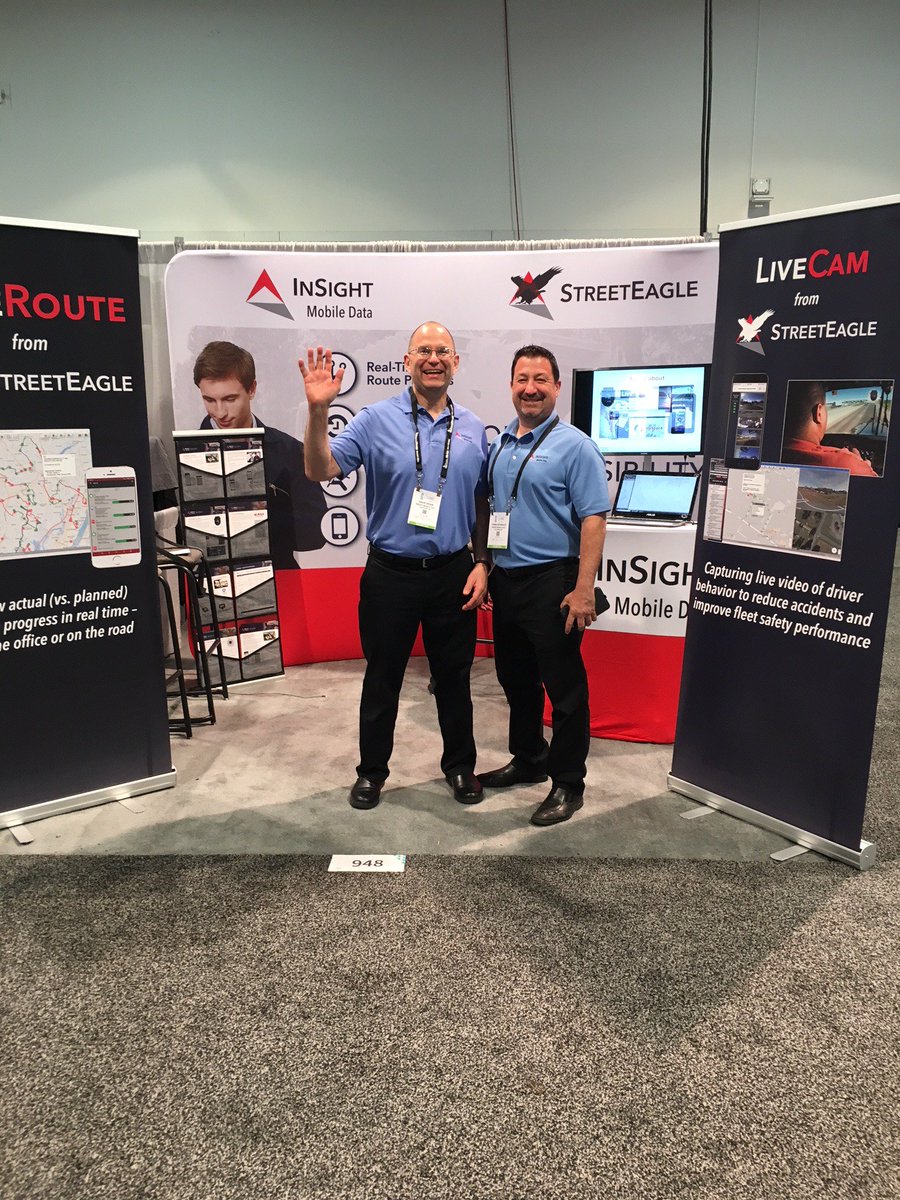 InSightGPS's tweet photo. Gearing up for another busy day at #WasteExpo2018 in Vegas... lots of buzz surrounding #LiveRoute and #LiveCam. Come see what all the fuss is about at Booth 948! https://t.co/YAAxxTW0oo