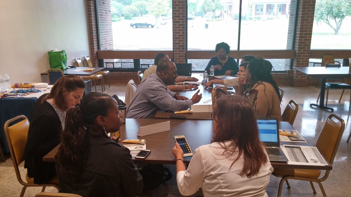 Jbstep13's tweet photo. @WakeGirlsLead๐Monthly Business Alliance Meeting. ๐ฅ #IceBreaker #OrangeAuction ๐ activity that demonstrates the importance of the 4Cs with a focus on #collaboration! @STC_WCPSS @WCPSS @wcpssmagnets ๐ https://t.co/UAmAX74mb6