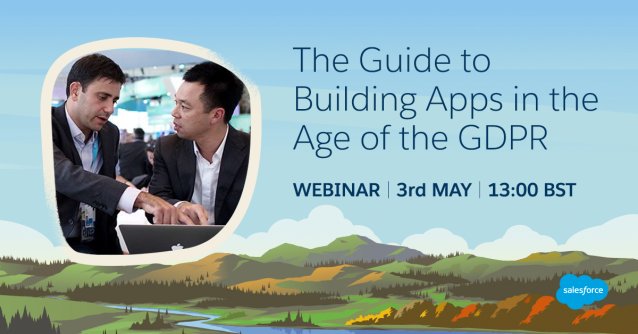DanielaKirch's tweet photo. How will GDPR impact your app dev strategy. Join this webinar to find out @salesforce #GDPR https://t.co/G8hf6MoKXR https://t.co/d2Tfu22BI9