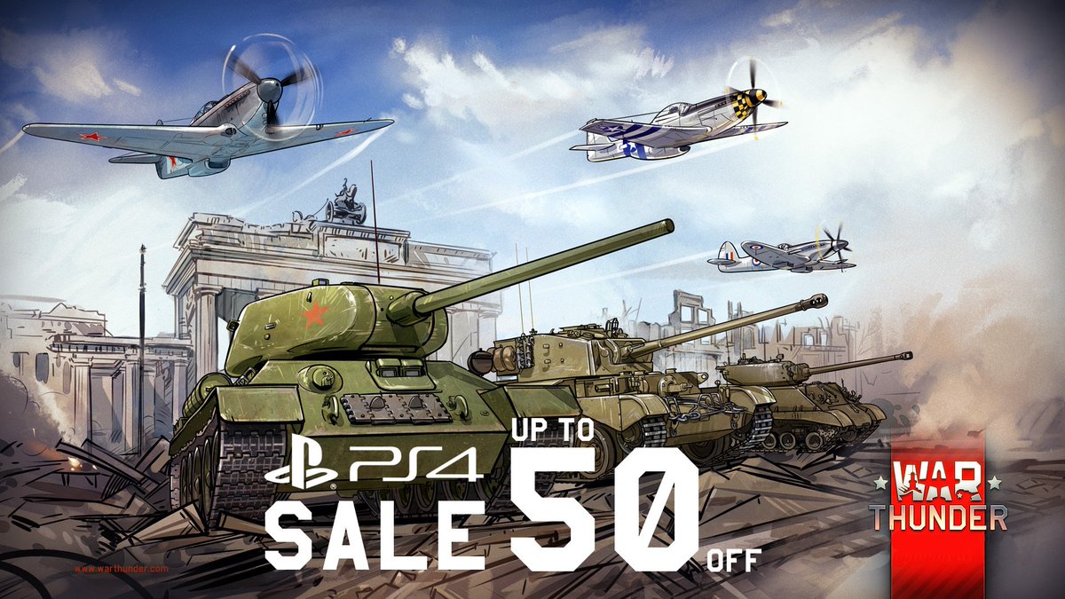 War Thunder on X: "PS4 players rejoice! Up to 50% sale for Allied vehicles  in PS4 store - treat yourself and check it out! https://t.co/bI208nl4QK" / X