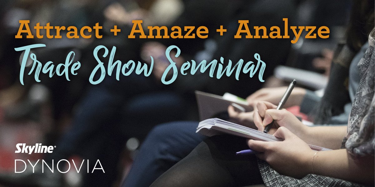 Join us for our May #tradeshow seminar featuring guest speaker &amp; industry expert Bill Lauf. We'ill discuss how to increase booth traffic and create memorable brand experiences to gain more leads and increase ROI. RSVP today ---> skyline.com/skyline-exhibi…