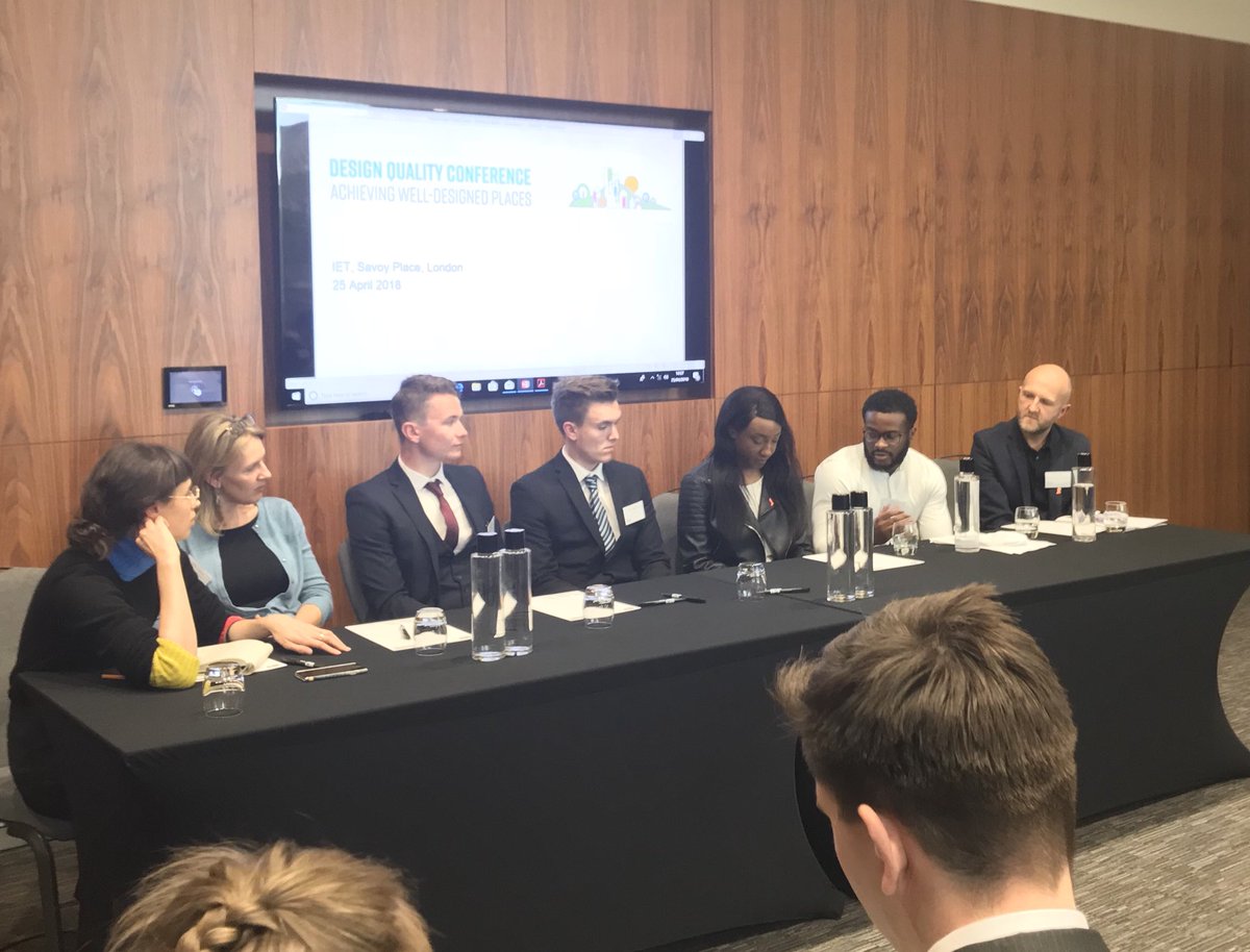 Great to hear from alumni of <a href="/S_LawrenceTrust/">Stephen Lawrence Charitable Trust</a> &amp; DEC! on diversity in built env profession and engaging young people in planning-how? Use social media, youth panels/advisory boards and diversity of project representatives at consultation events #DesignQualityConf <a href="/ClassofYourOwn/">Alison Watson MBE</a>