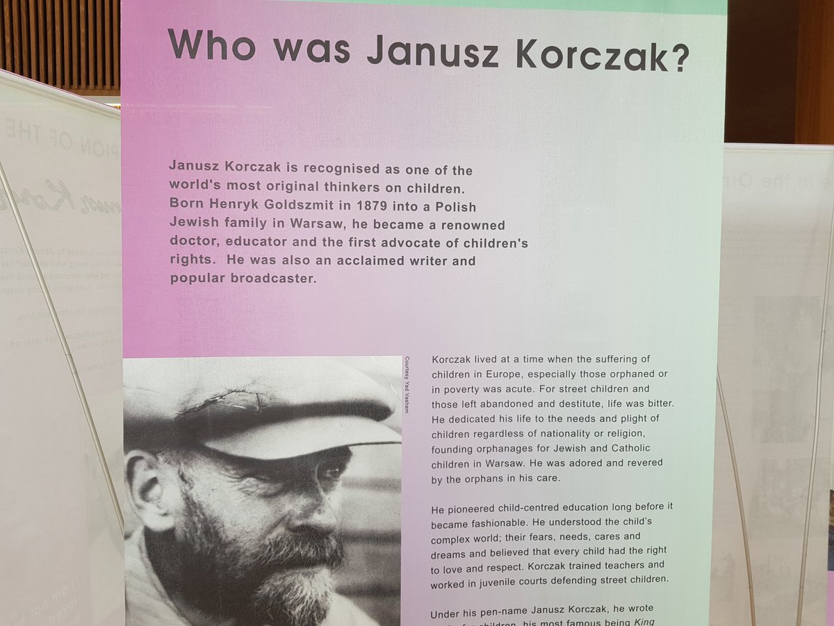 DLR_Libraries's tweet photo. 'Children are not the people of tomorrow, but people of today.' (Korczak)
An exhibition on Janusz Korczak is currently on display @dlrLexIcon ..Launching tomorrow @ 7.30 in dlr LexIcon @JewishMuseumIre @DigiHum_MU @irish_history @NLIreland @NMMIreland @DLRTourism @ChildRightsIRL https://t.co/JVzTytj8bX