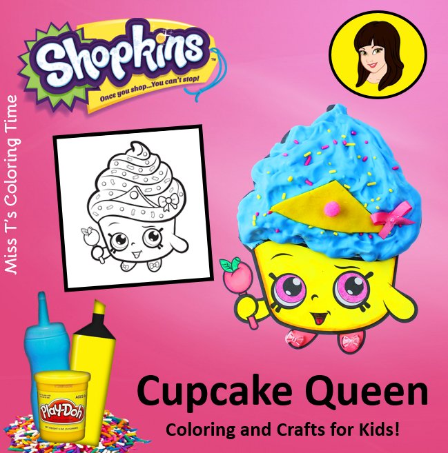 MissColorTime's tweet image. Cupcake Queen - Shopkins Coloring Page Video for Kids! Here is my newest coloring page video! Watch here: youtube.com/watch?v=lJwCTW… 
PARENTS: Do this coloring craft with your kids this summer!!!!!
 #cupcakequeen #coloringpageforkids #misscoloringtime #shopkinscoloringpage