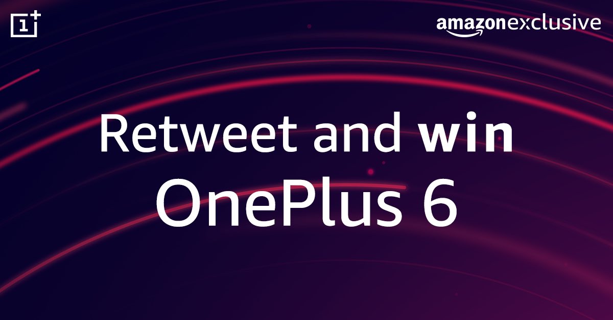 Win a OnePlus 6. All you have to do is just retweet this with #ShareforOnePlus6. Get #TheSpeedYouNeed with the #OnePlus6 coming on 17th May. Know more -  amazon.in/oneplus6 @OnePlus_IN