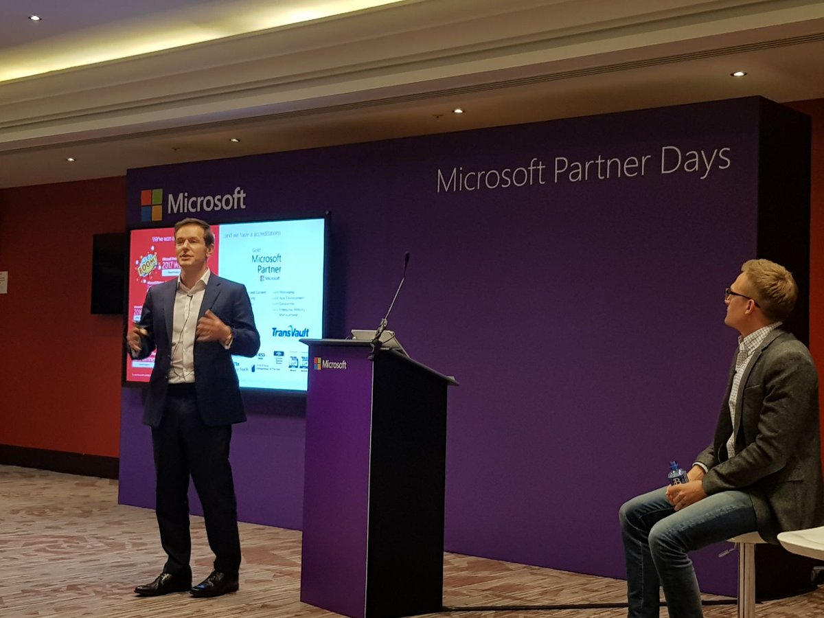 ContentandCode's tweet photo. Our CEO @timwallis speaking at the #MSPartnerDays at the home of England Rugby #Twickenham 

Tim is covering off the best practices for setting up an award winning #CloudSecurity practice. https://t.co/KrLmFItVKw