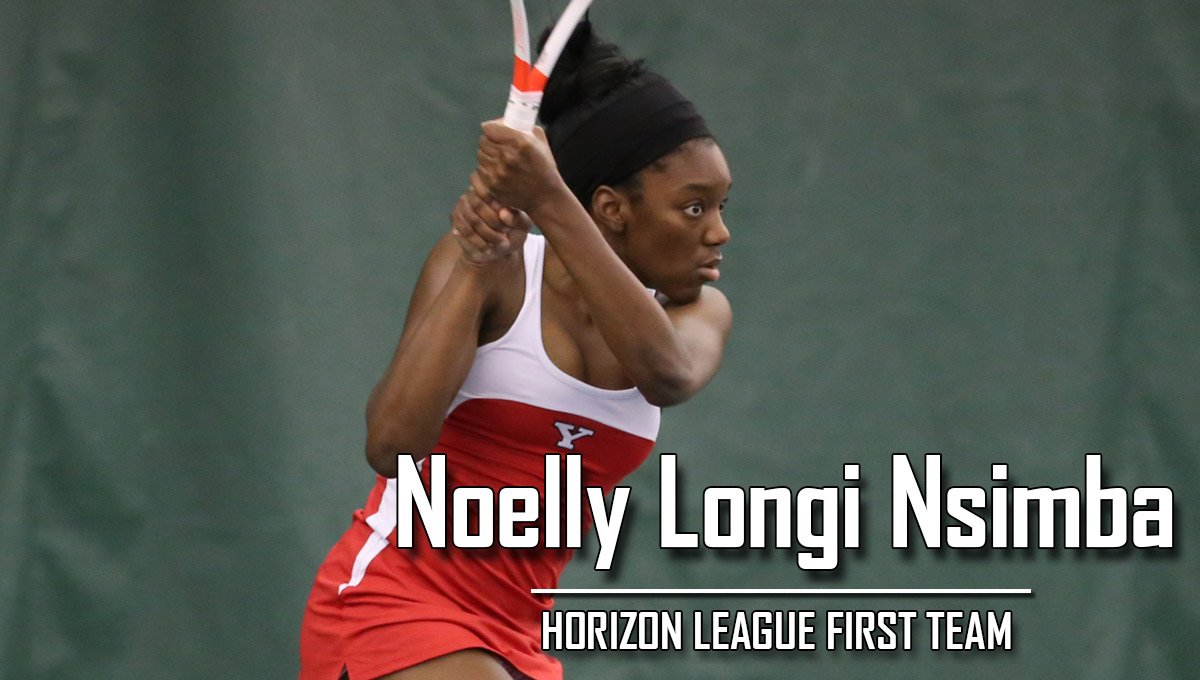 Congratulations Noelly Longi Nsmiba on being named first-team All-Horizon League. #HLTennis