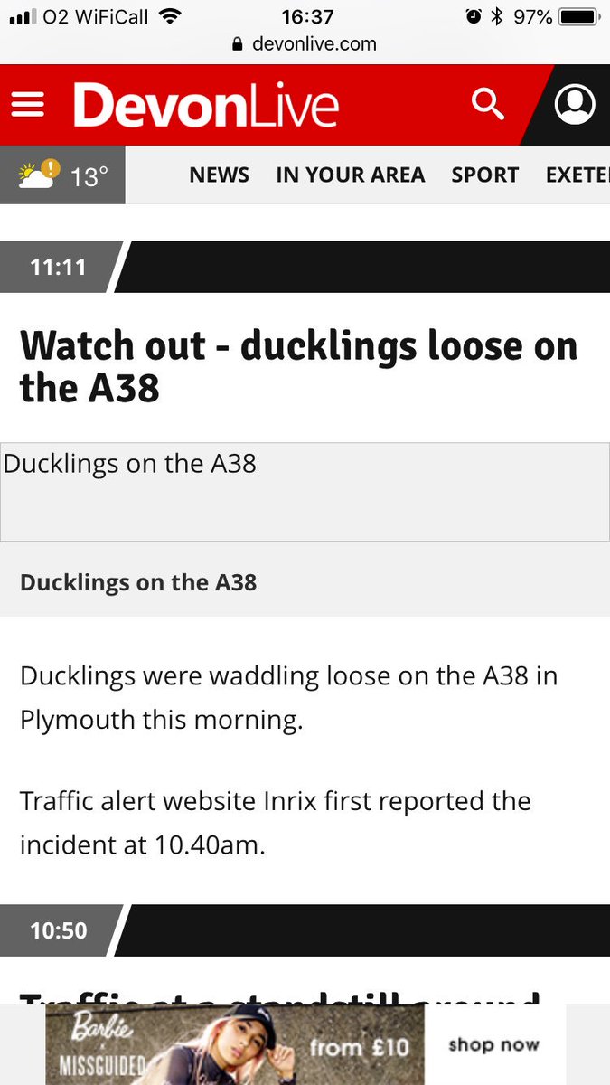 richardktennant's tweet photo. I love Devon news #LocalNews https://t.co/xpz8n9lMti