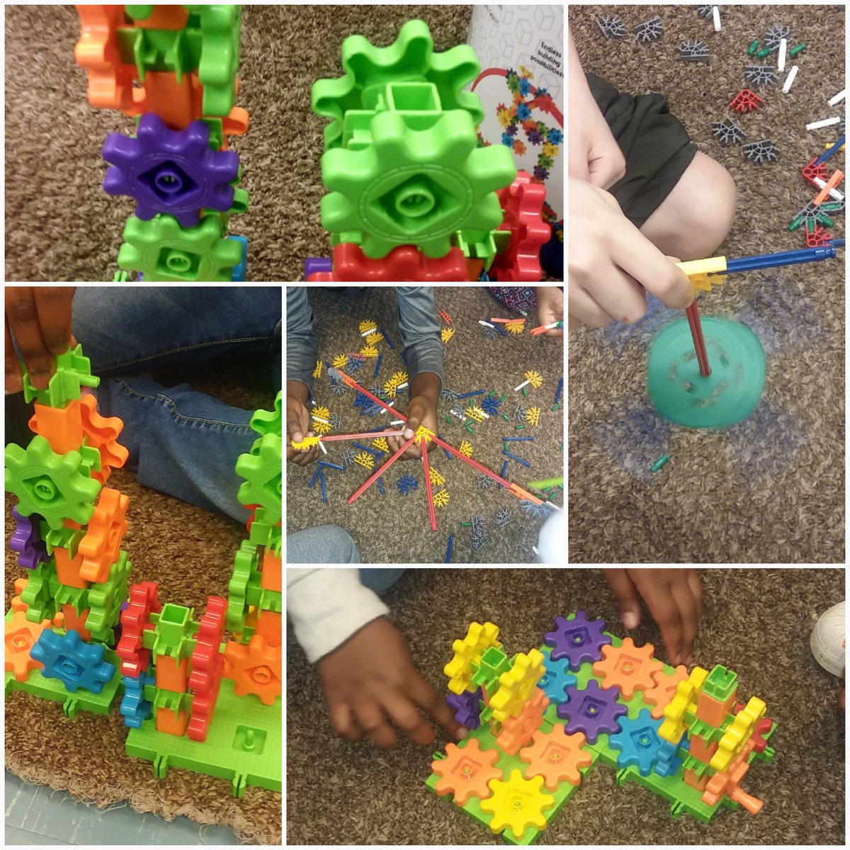 Creativity and teamwork taking place in Mrs. Murdock's 2nd grade class with Library Maker Space activities in the classroom. Great job!!