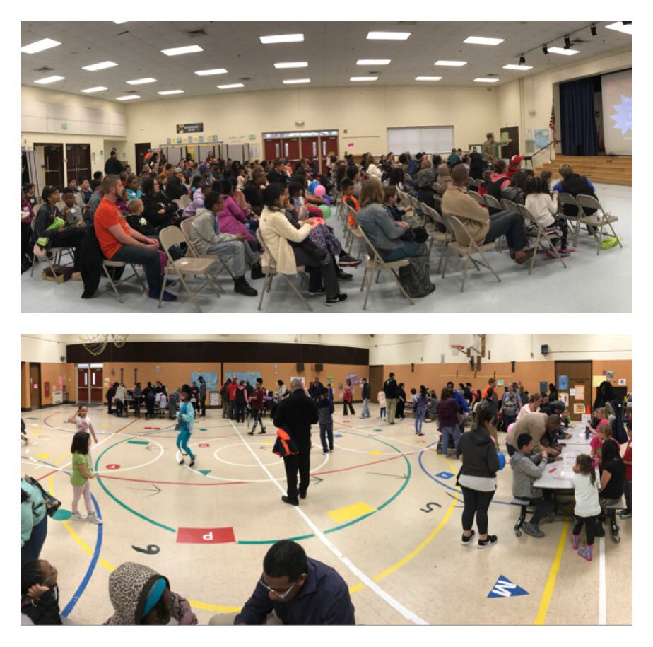 MFigola's tweet photo. Such an incredible turnout for our @GlyndonES STEAM "Extravaganza"! Maker Faire showcase and @OURSchoolsMD presentation with @HsSpots https://t.co/WU1Wzc9NuC