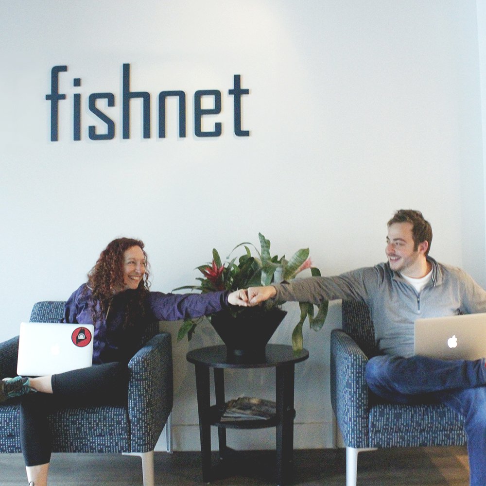 Goofballs. Happy 2 year work-iversary to our Content Strategist Jen, and our Marketing Automations Specialist Dan! Definitely worthy of a fist bump. #agencylife #marketing