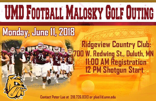 Reminder to sign up for our Malosky Golf Outing on June 11th!! Will be a fun time with great people!