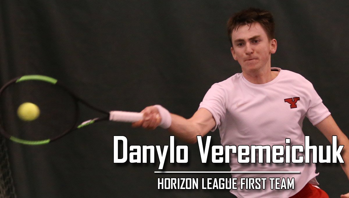 Congratulations to Danylo Veremeichuk on being named first-team All-Horizon League. #HLTennis