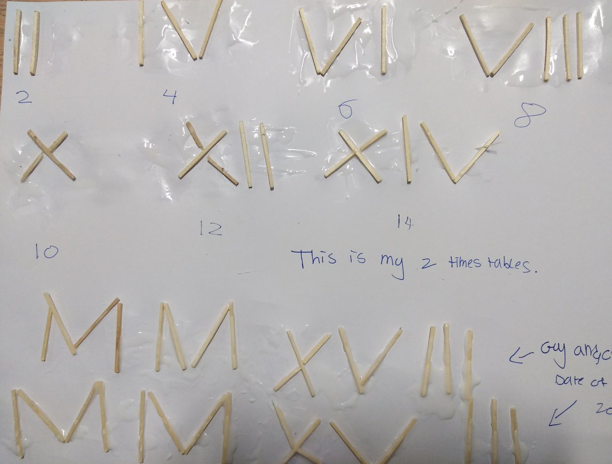 MrSoulBFS's tweet photo. Creating Roman Numerals based on key dates and times! #BFcurriculum @HeadBeechfield https://t.co/nt8HnAalno