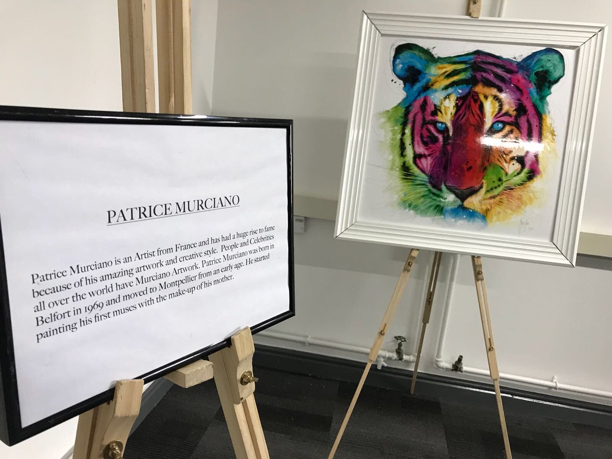 ThePAPOA's tweet photo. It’s our last day at Daisyfield Business Centre in Blackburn today! 10-4pm you will be able to come and have a look at our Art Display, including these vibrant prints by Patrice Murciano and also our huge book giveaway! #artevent #charitableevent #bookgiveaway #artdisplay https://t.co/hDs0Z2kouB