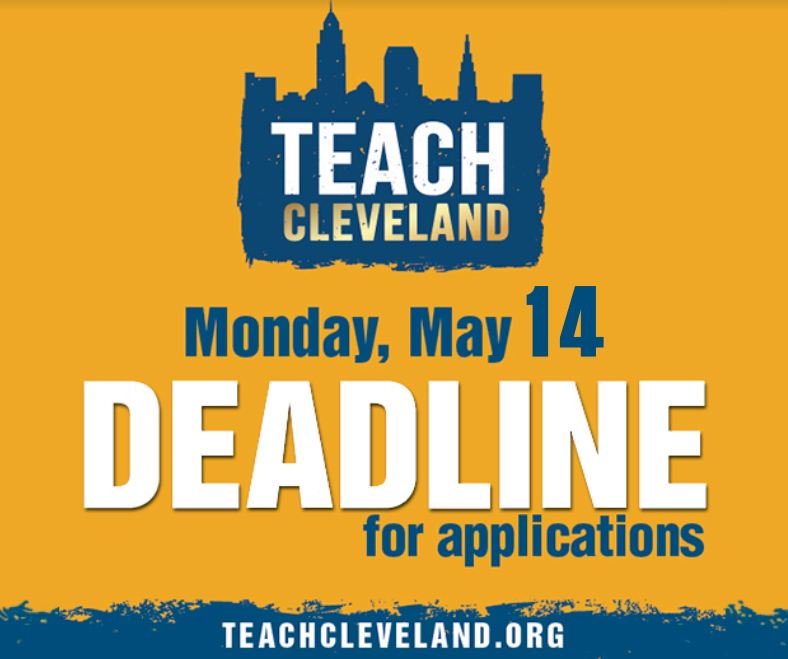 Hiring season is here. It is an AMAZING time to be teaching and living in Cleveland. Get your application in today!  #ThisisteachCle  #CMSD #Cleveland #Teachers #Education #teaching