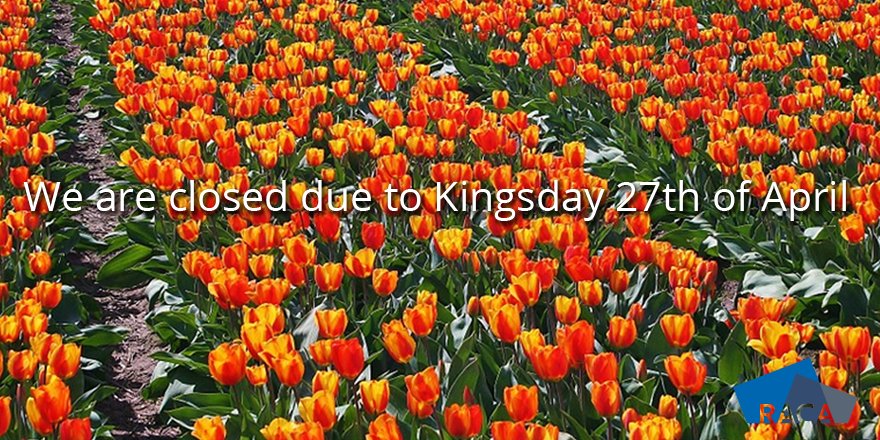 On Friday, April 27th Holland celebrates Kingsday 👑. Please note that our office will be closed that day. goo.gl/ueWaz6