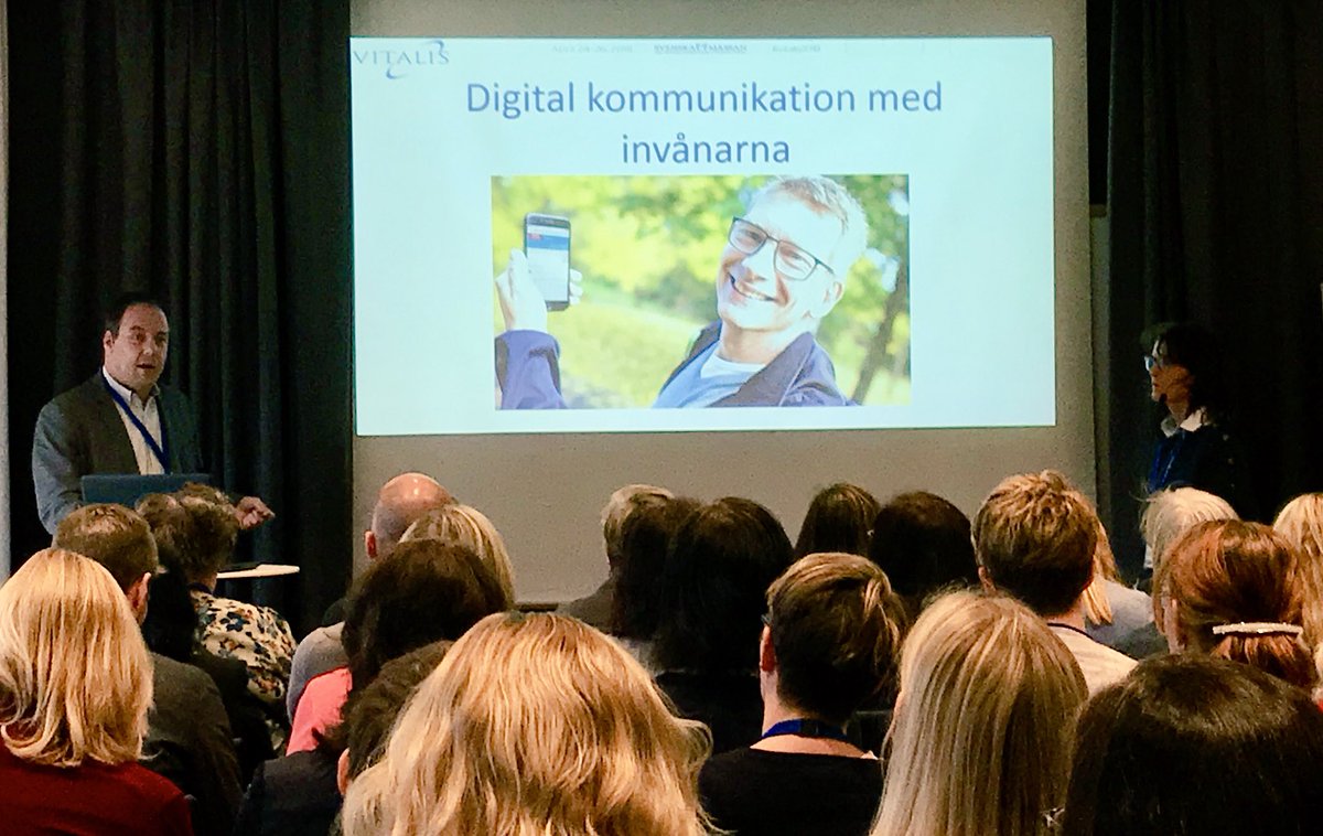 Propofullt i lokalen när Fredrik föreläser om provsvar och dosjustering på #vitalis #ehälsa