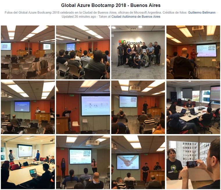 TecTimesNet's tweet image. No te pierdas en resumen del #GlobalAzure Bootcamp de Buenos Aires edición 2018. Charlas, material, entrevistas, de todo! -&amp;gt; buff.ly/2qWBGCw