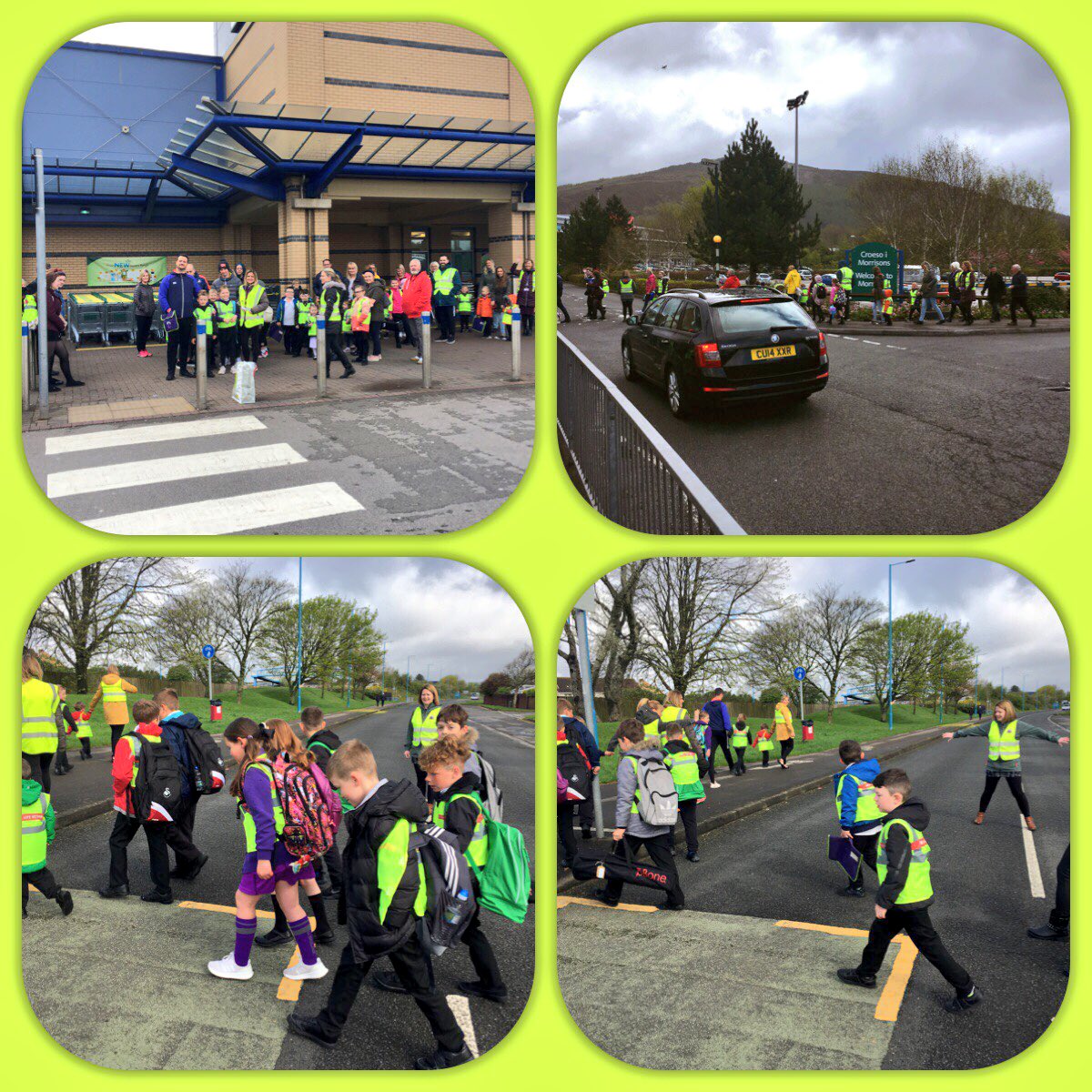 YBB_PupilVoice's tweet photo. A fantastic morning trialling our first ‘Walking Bus’ with @YBB_LowerSchool 👟👟 🚌 a great turn out, lots of smiley faces and a noticeable reduction of traffic around the school gates. 👍🏻👏🏼 Well done everyone! #ActiveTravel #freshair #reducingtraffic #saferoute https://t.co/chy2zMSWlG