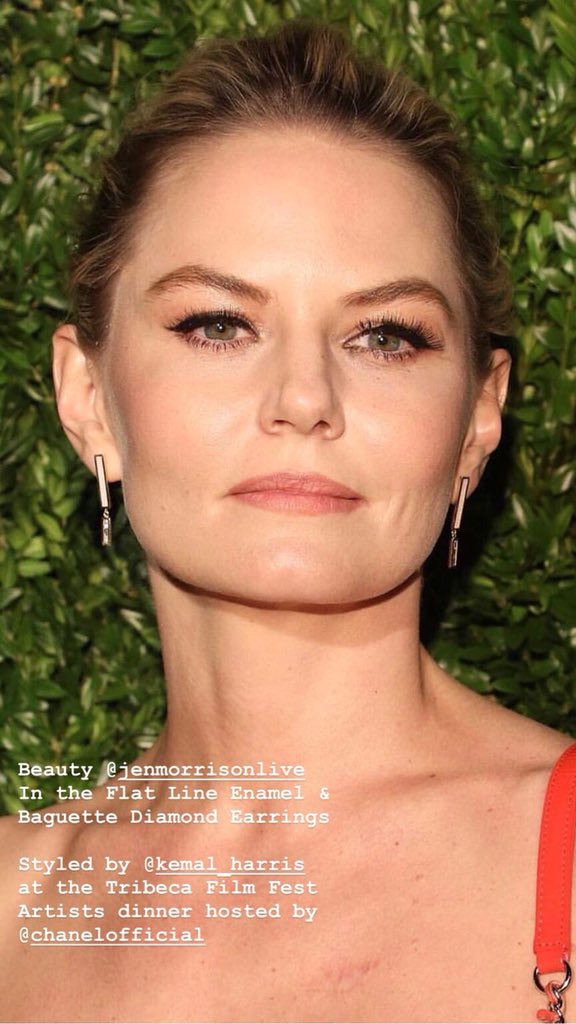 AllAboutJMo's tweet photo. The stunning earrings @jenmorrisonlive wore at the screening of 'Fabled' & the Tribeca Film Festival Artists Dinner hosted by Chanel on April 23 were the ‘Flat line enamel & baguette’ earrings by @azlee_ 🔗 https://t.co/Ms7zkbmUhE Styled by @kemal_harris #JenniferMorrison #Azlee https://t.co/kzYyksAK6Q