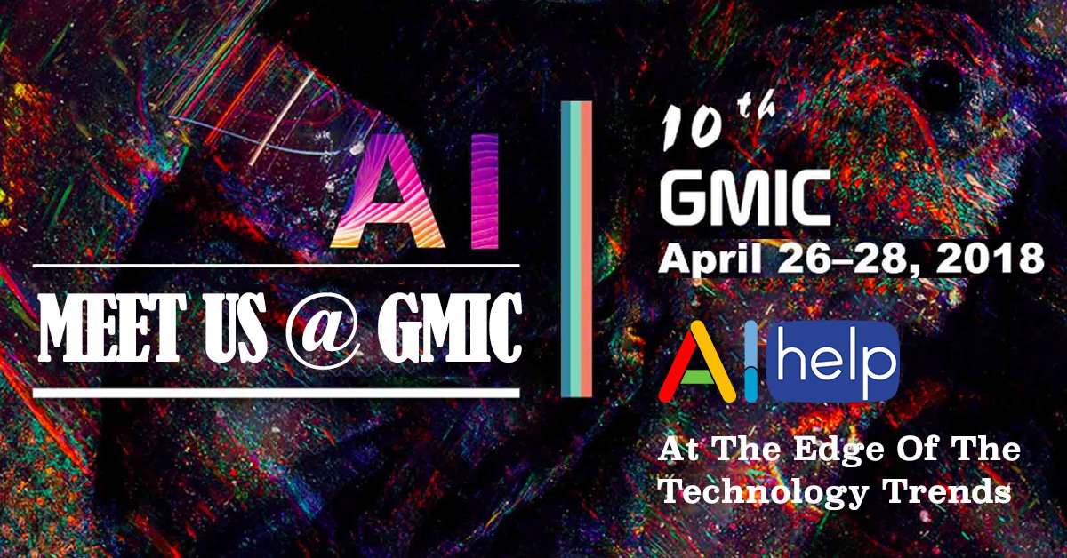 AIhelp1's tweet image. AIhelp team is enthusiastic about tracking new industry events and exhibitions which attract the interest of #AI communities across the world. Let us meet tomorrow at #GMIC
#Chatbot #CustServ #CX #CustomerSupport