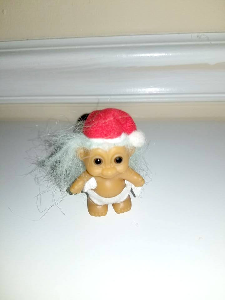 christmas troll doll